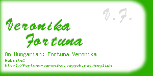 veronika fortuna business card